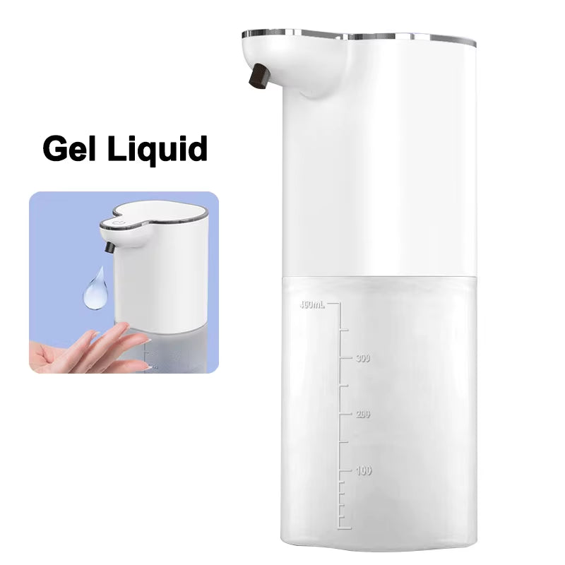 Automatic Soap Dispenser Ouchless Foaming Soap Dispenser 400Ml USB Rechargeable Electric 4 Level Adjustable Foam Soap Dispenser