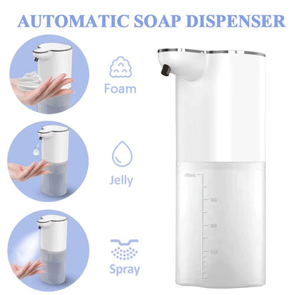 Automatic Soap Dispenser Ouchless Foaming Soap Dispenser 400Ml USB Rechargeable Electric 4 Level Adjustable Foam Soap Dispenser